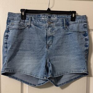 Torrid US 18 Light Blue Jean Shorts